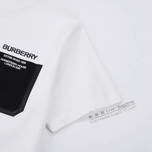 Burberry專櫃巴寶莉2023SS新款口袋印花T恤 男女同款 tzy2627